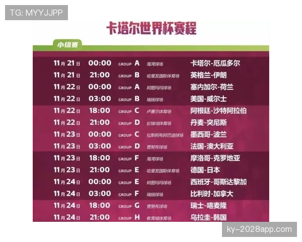 世界杯B组赛程安排详解
